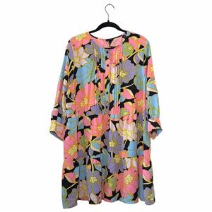 NWD Who What Wear Floral Pleated Front Mini Dress (XXL)